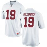 Men's Alabama Crimson Tide #19 Stone Hollenbach White Replica NCAA College Football Jersey 2403ENCH7